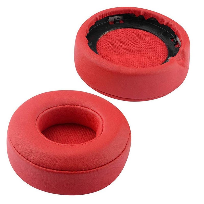 Koffmon Mixr Replacement Ear Cup Earpads Compatible with Beats by Dr. Dre Mixr On-Ear Headphones (Red) - Image 1